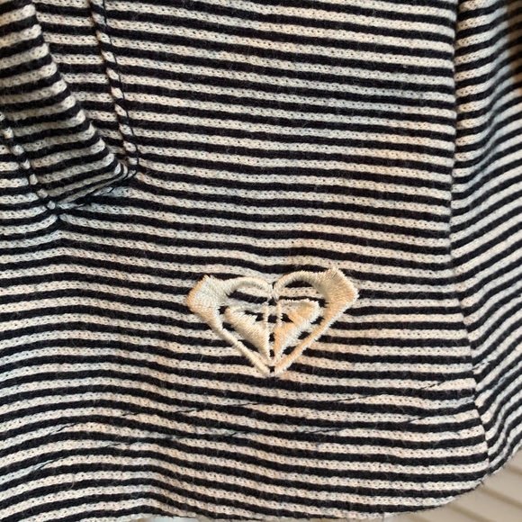 Roxy The Cuddle Hooded Jacket Striped Nautical Peacoat size XL - Picture 5 of 11